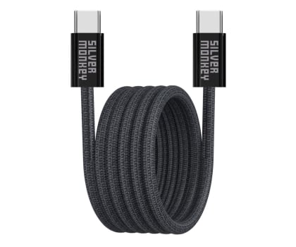 Kabel USB Silver Monkey Kabel magnetyczny USB-C 100W 2m czarny